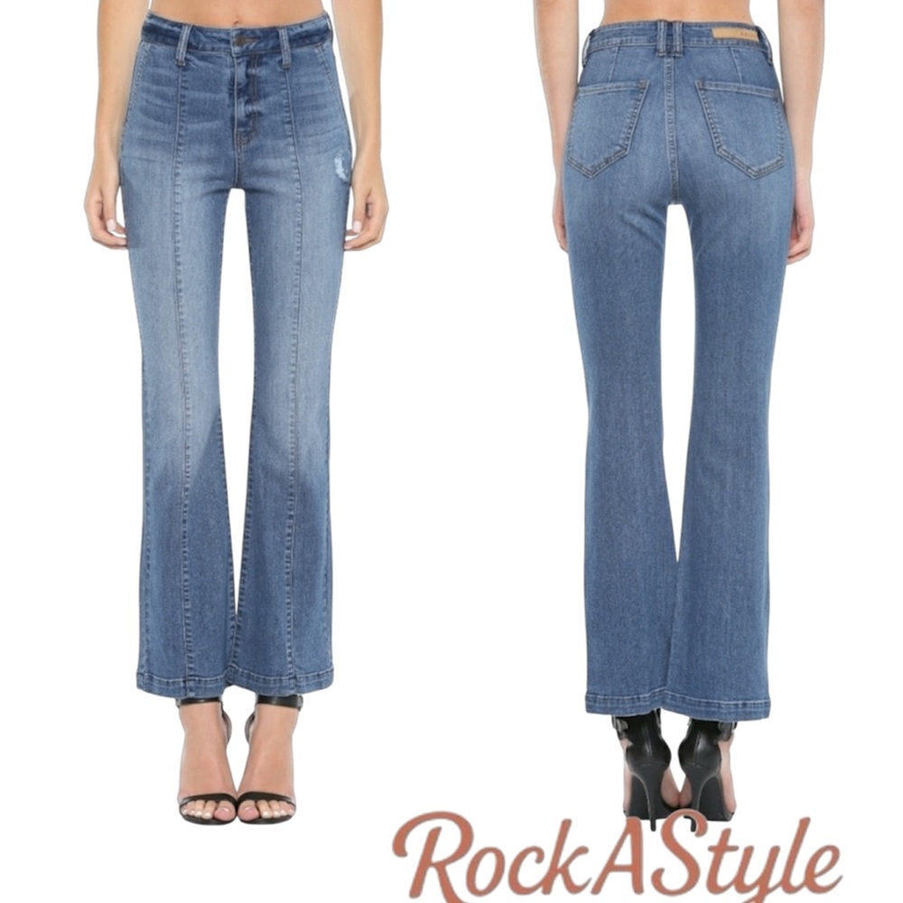 NWT Cello Women's High Rise Flare Stretch Skinny Jeans 1 3 5 7 11